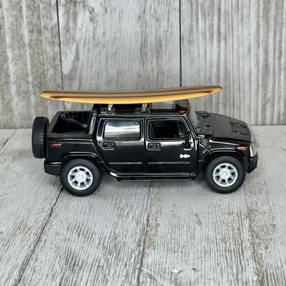 Kinsmart 2005 Hummer H2 SUT Black - 5097D - 1/40 scale Diecast Model Toy Car Tru - Picture 3 of 9